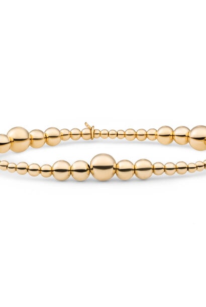 Armband Wave Mix Goudkleurig