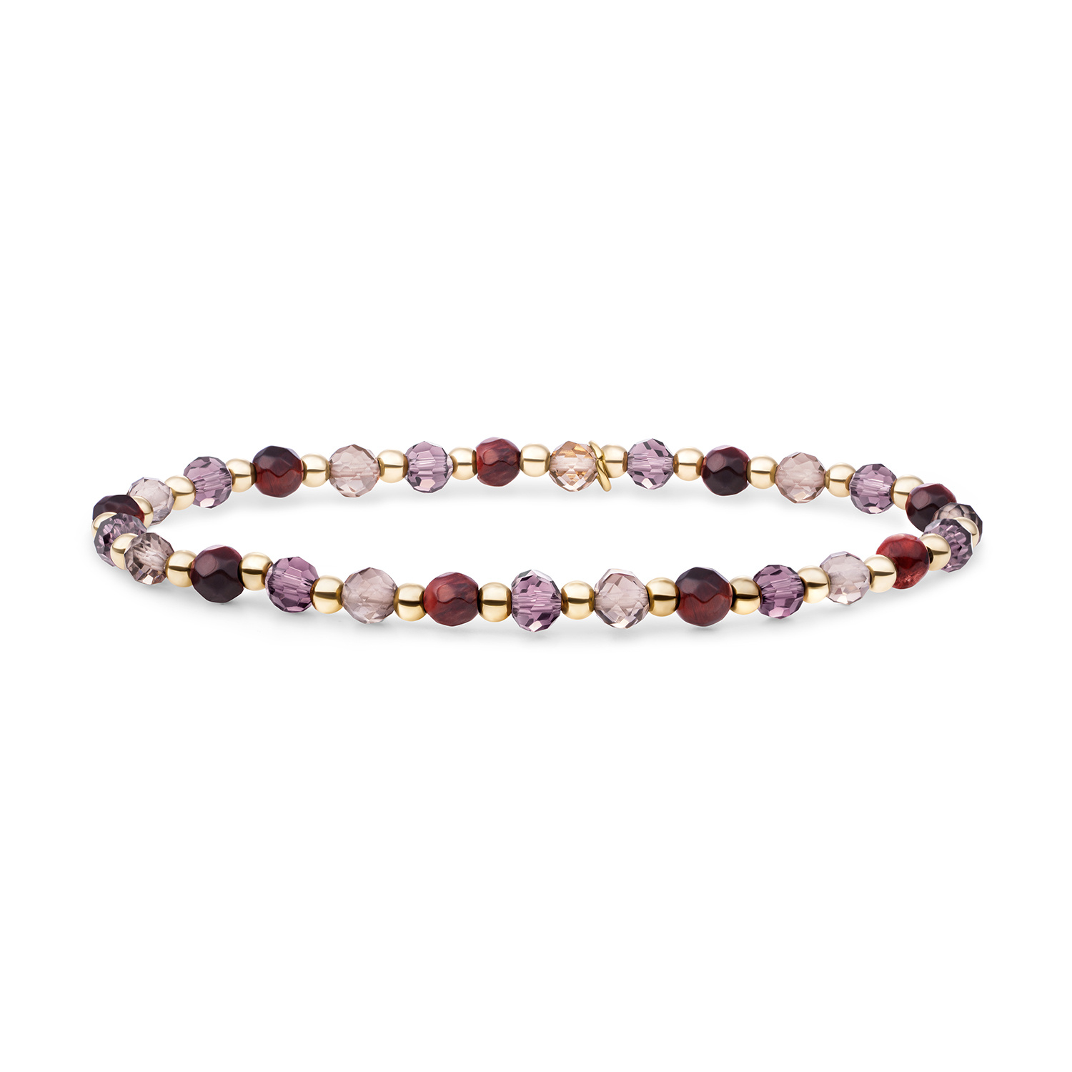 Armband Multi Gem - Mulberry Interstellar Goudkleurig - 3mm-1