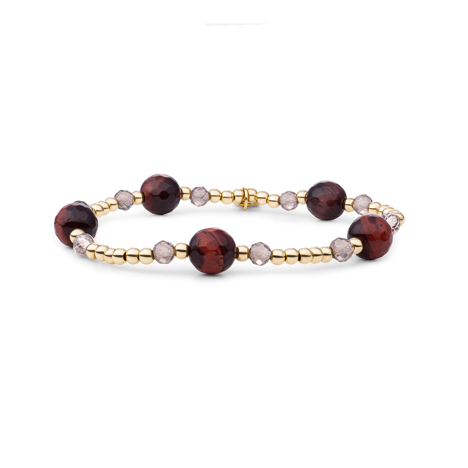 Armband Multi Gem - Mulberry Interstellar Goudkleurig - 8mm-1