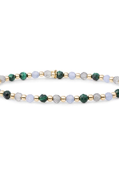 Armband Multi Gem - Evergreen Interstellar Goudkleurig - 3mm