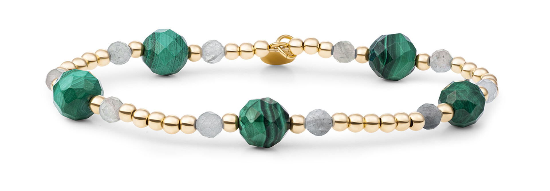 Armband Multi Gem - Evergreen Interstellar Goudkleurig - 8mm