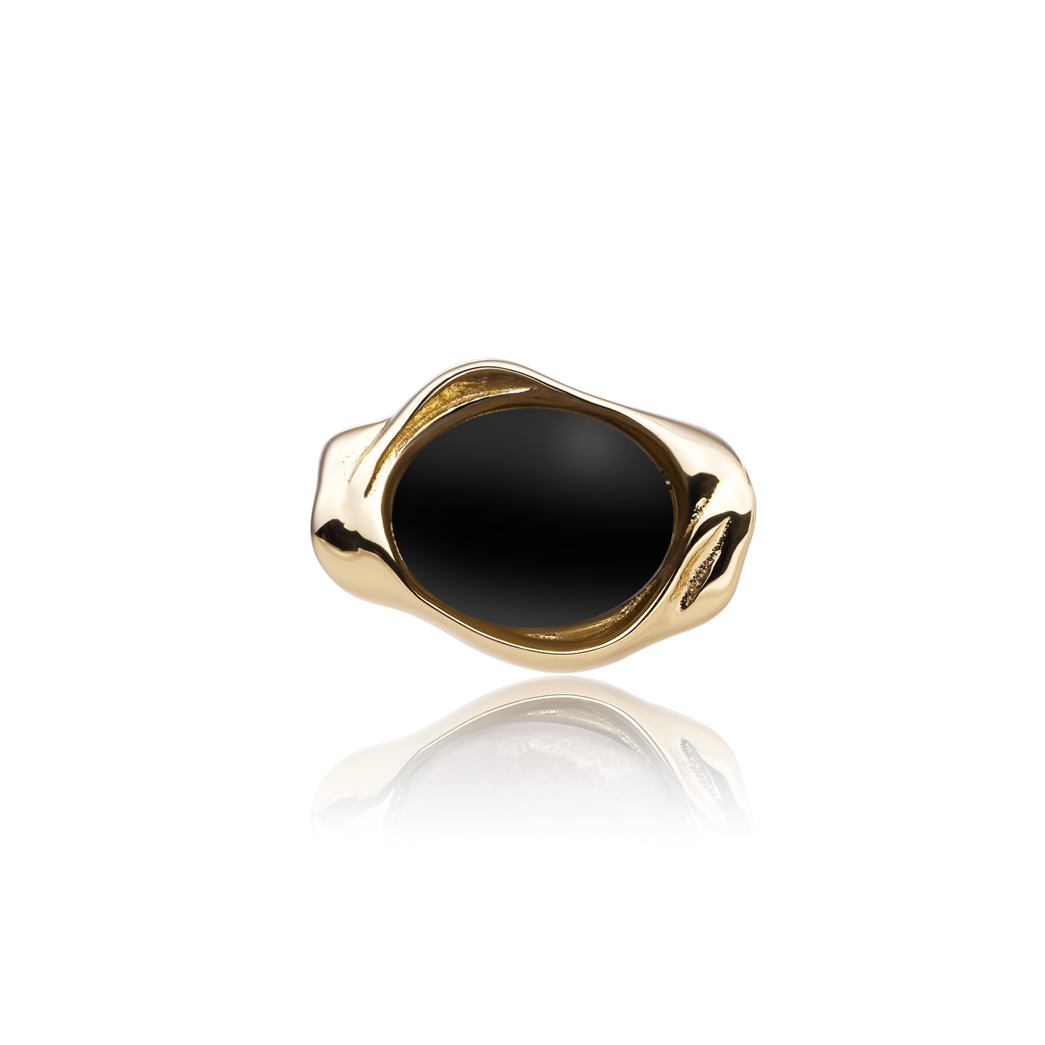 Hanger Onyx Flow Amulet Goudkleurig-1