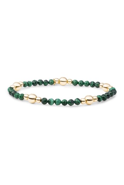 Armband Malachite Bold Mix Goudkleurig