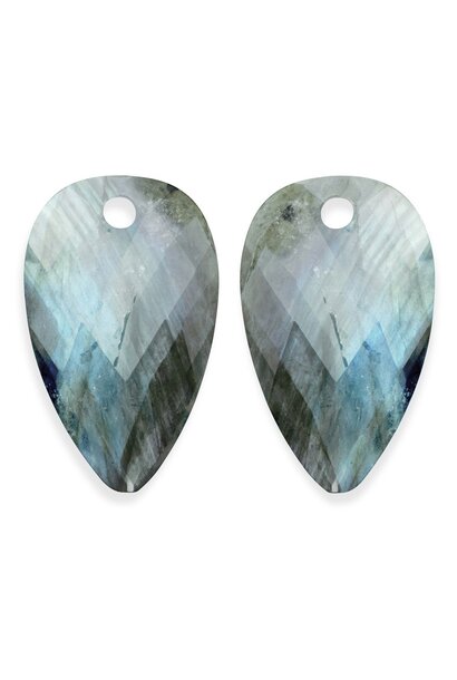 Oorbel Edelstenen Blossom - Labradorite