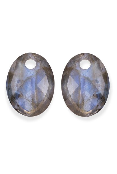Oorbel Edelstenen Medium Oval - Labradorite