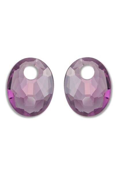 Oorbel Edelstenen Afterglow Aubergine Quartz