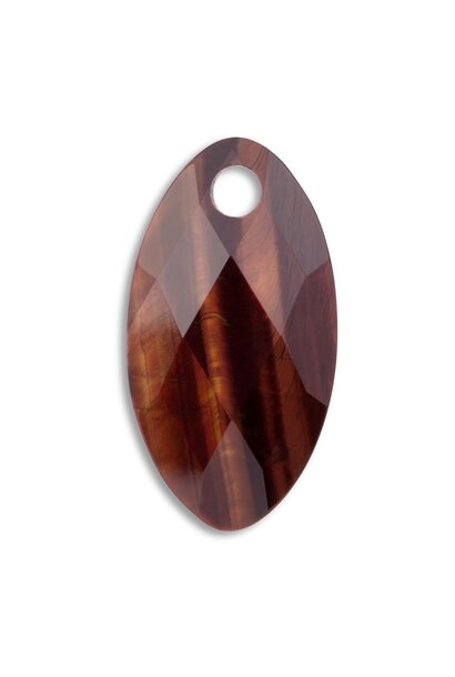 Hanger Edelsteen Leaf - Red Tiger Eye