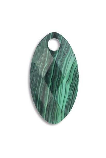 Hanger Edelsteen Leaf - Malachite