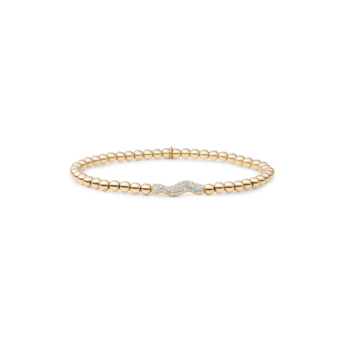 Armband Pave Twirl Goudkleurig - Zirconia-1