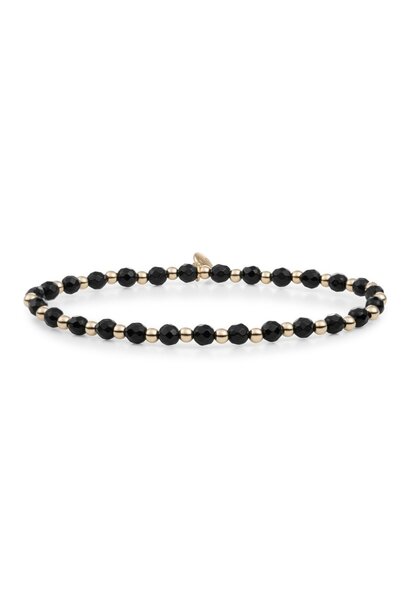Armband Onyx Interstellar Goudkleurig - 3mm