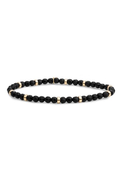 Armband Onyx Roundel Interstellar Goudkleurig