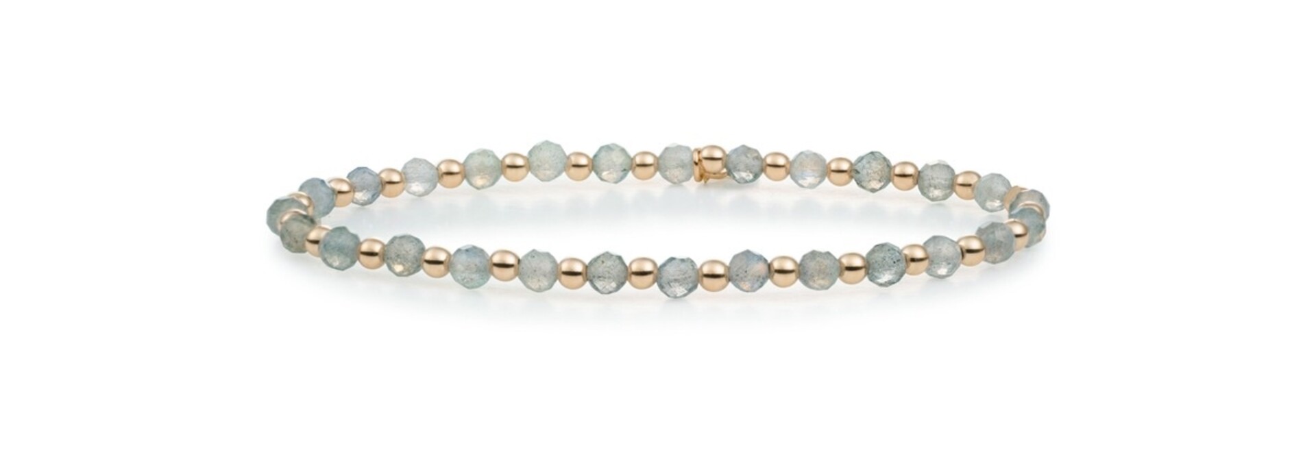 Armband Labradorite Interstellar Goudkleurig - 3mm