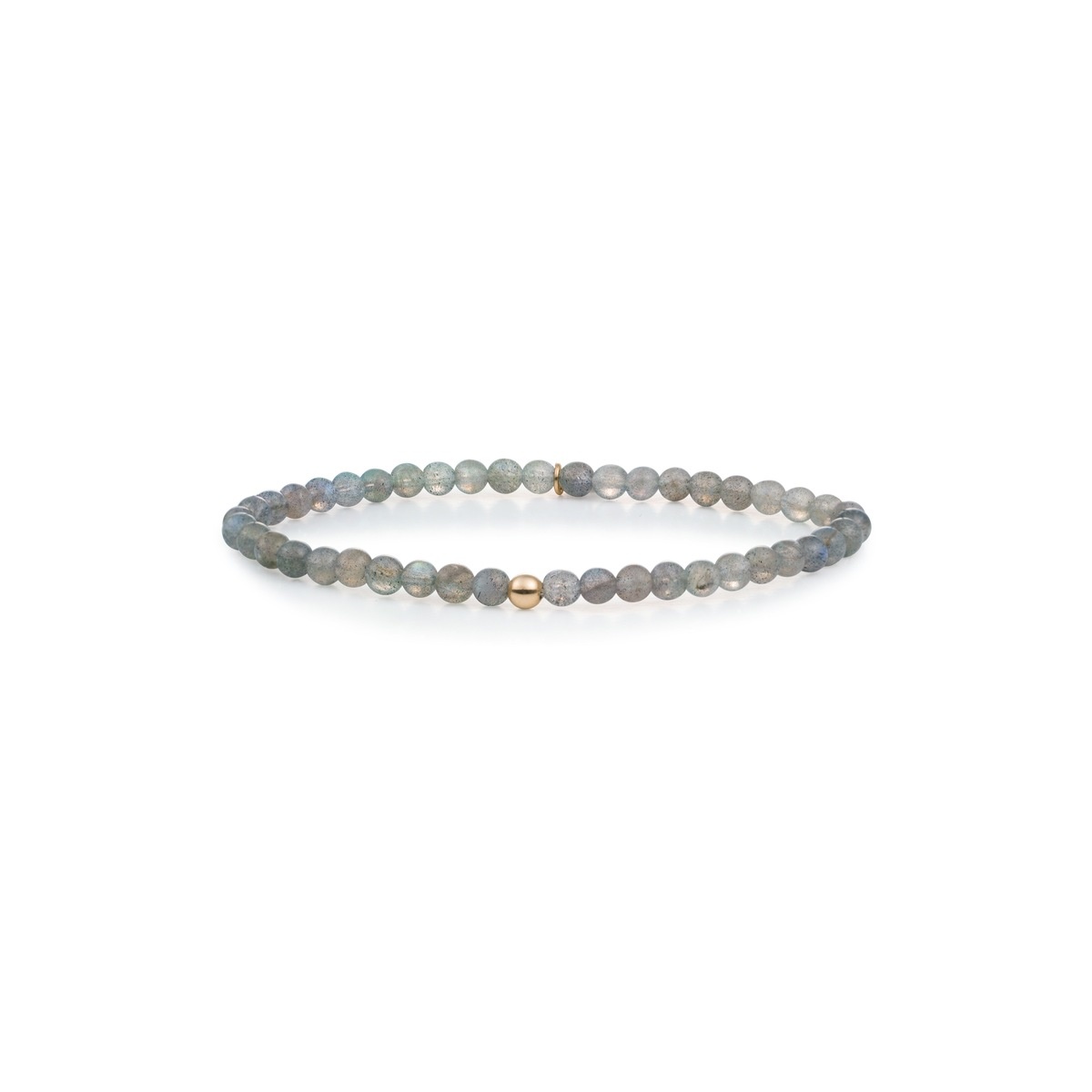 Armband Labradorite Saturn small Goudkleurig - 4mm-1