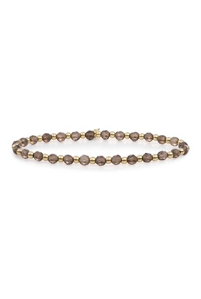 Armband Smoky Quartz Interstellar Goudkleurig