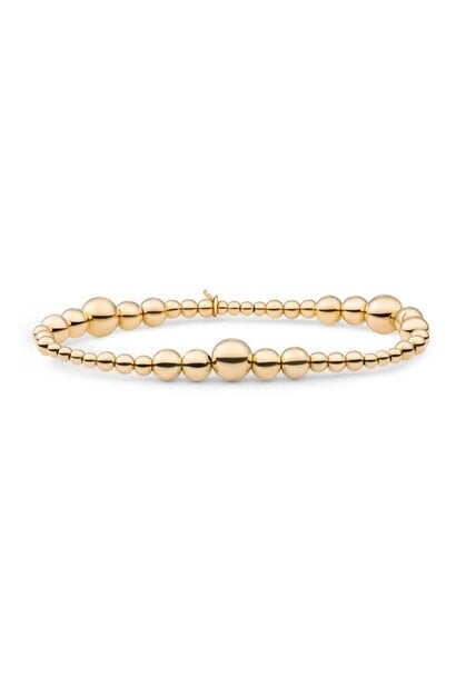 Armband Wave Mix Goudkleurig