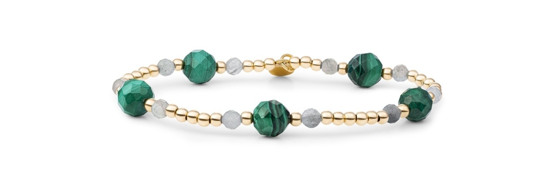 Armband Multi Gem - Evergreen Interstellar Goudkleurig - 8mm
