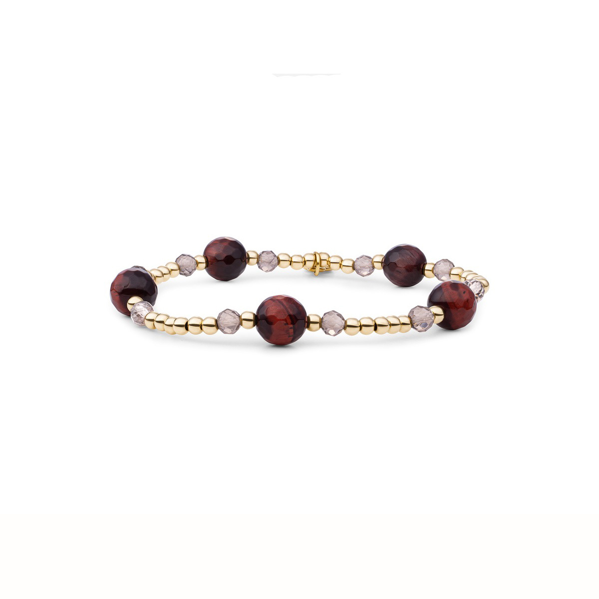 Armband Multi Gem - Mulberry Interstellar Goudkleurig - 8mm-1
