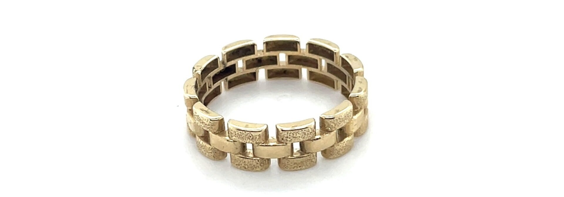 Ring roleksschakel diamond dust