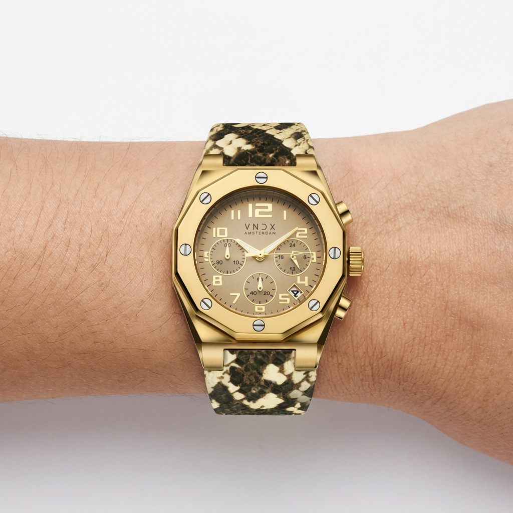The One Snake Goud Beige-5