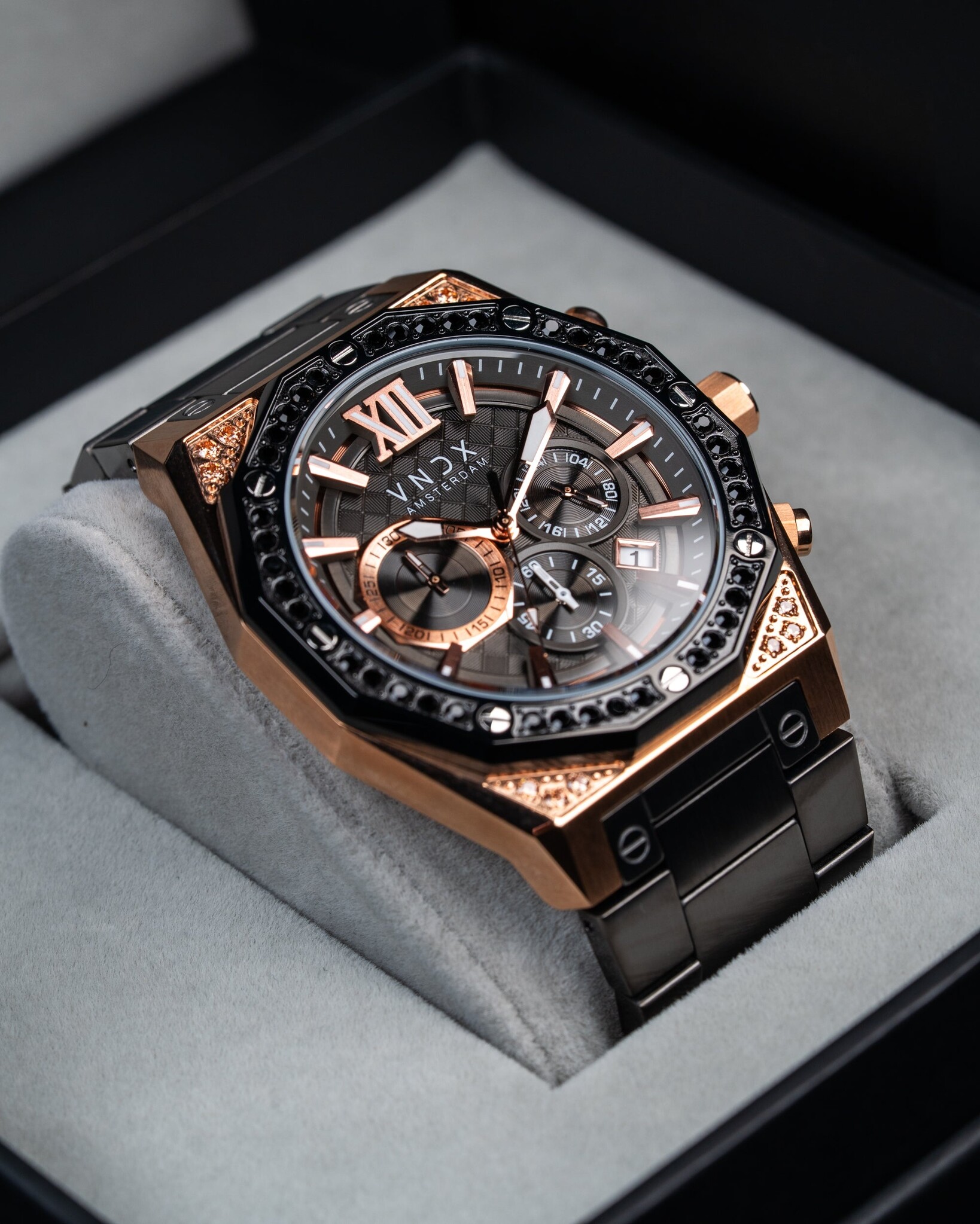Wise Man Steel Stones Rosé Goud-2