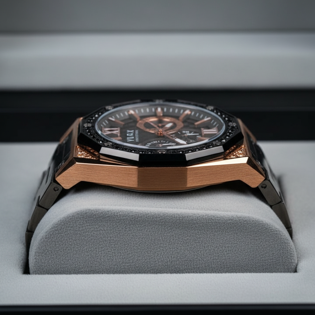 Wise Man Steel Stones Rosé Goud-4