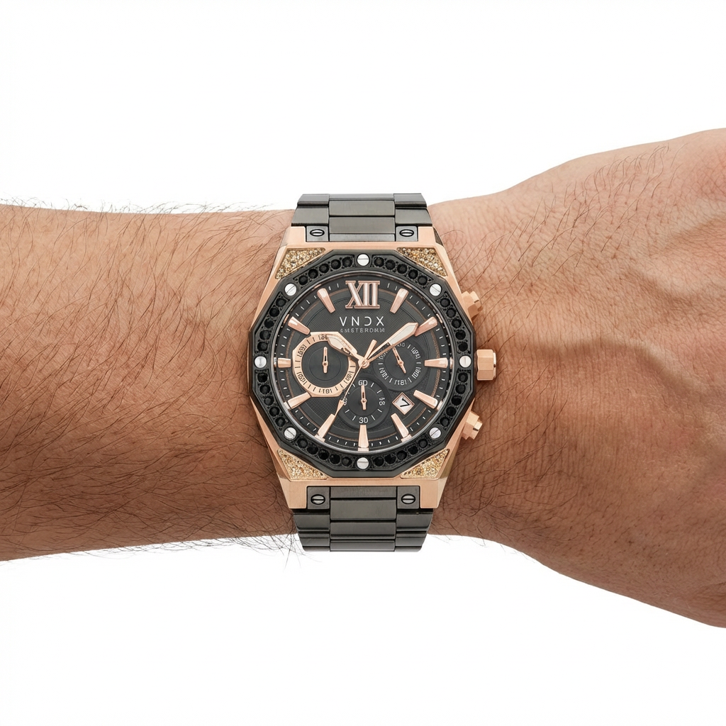 Wise Man Steel Stones Rosé Goud-5