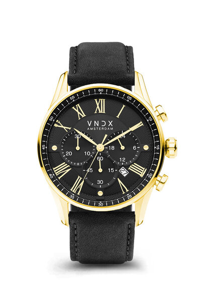 The Chief Goud Leder Zwart