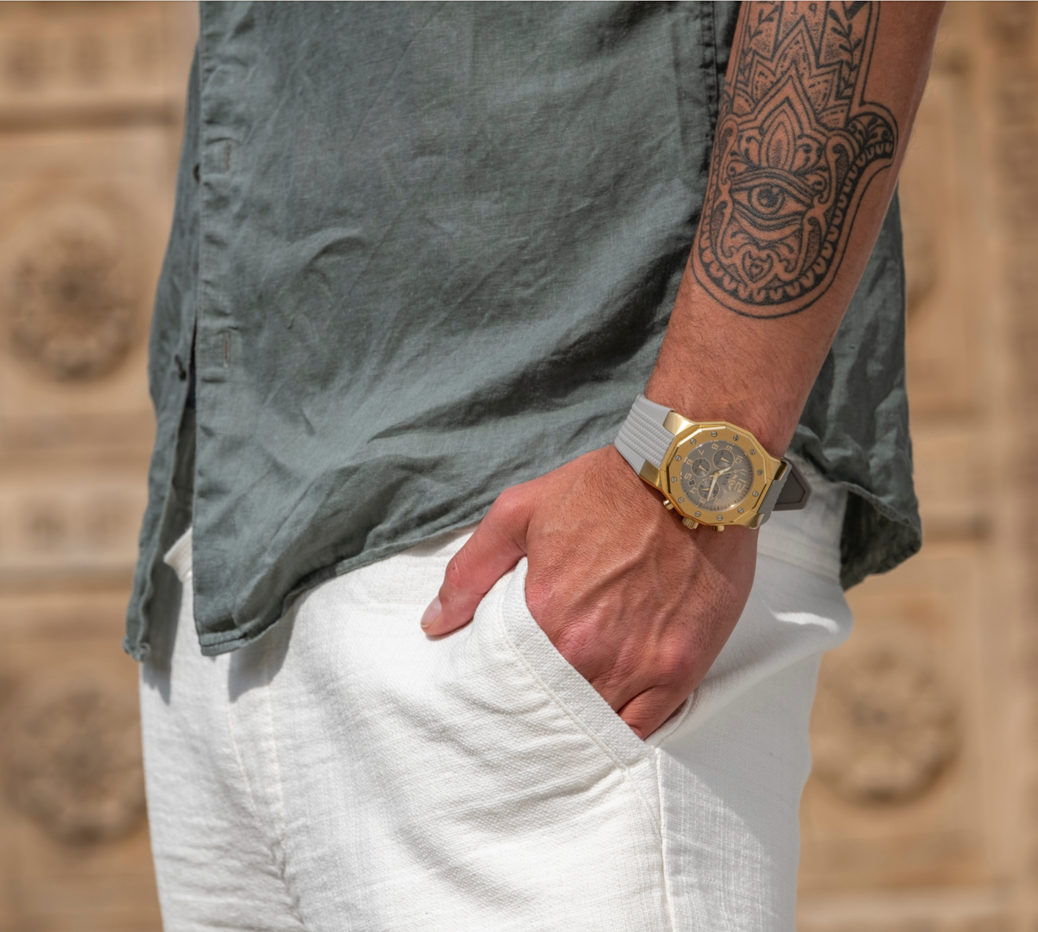 Ibiza Rebel Goud Grijs-7