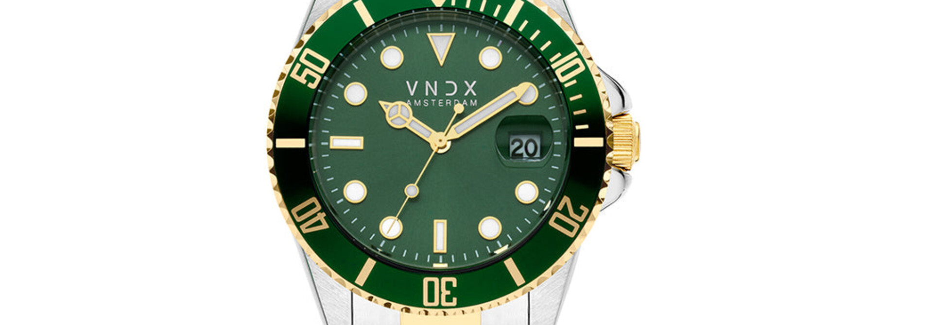 AMS. LXRY. Staal Goud Zilver Groen
