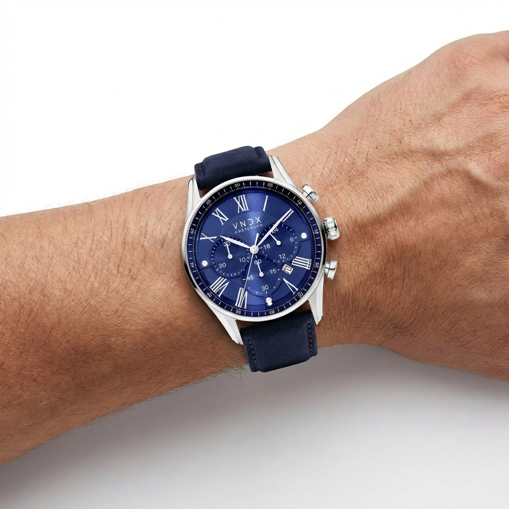 The Chief Leder Blauw-3