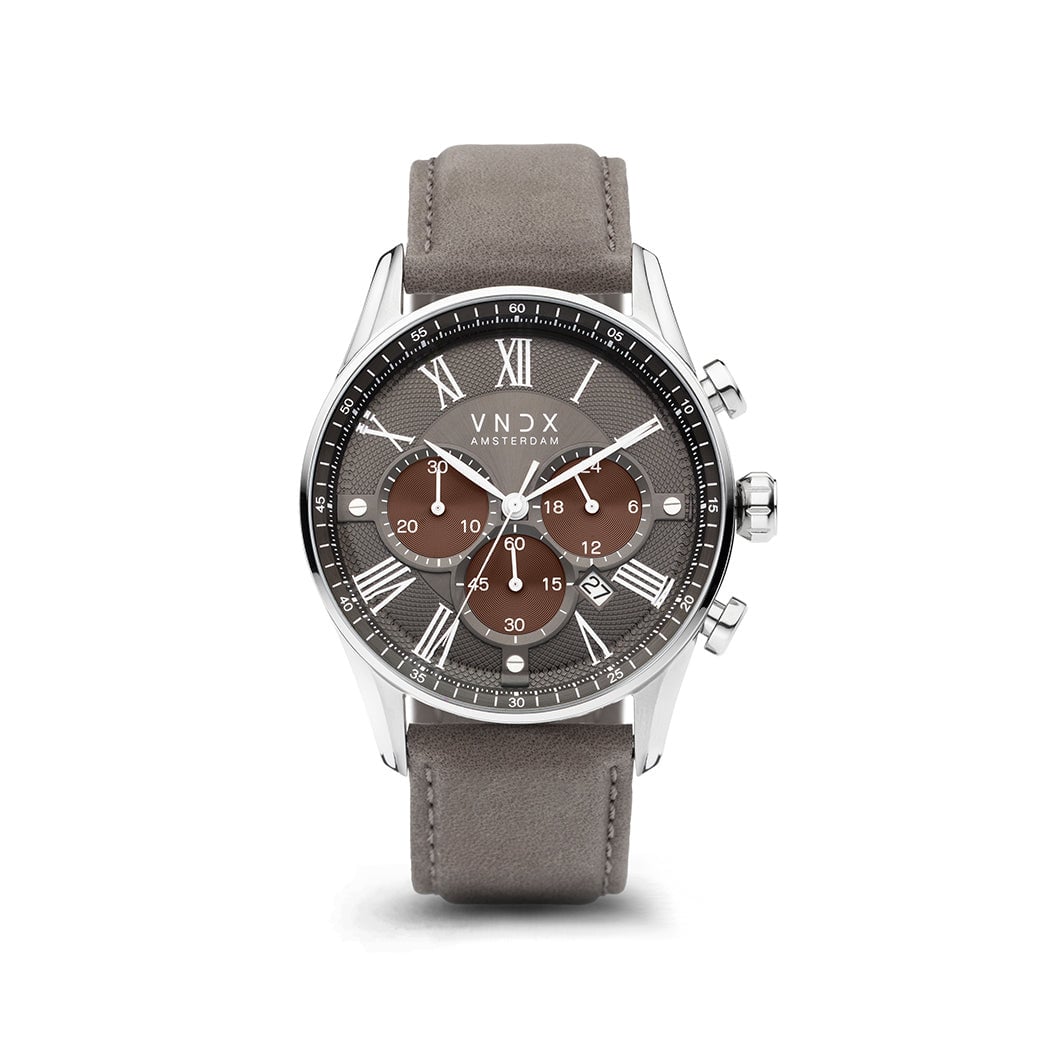 The Chief Two-Tone Leder Grijs-1