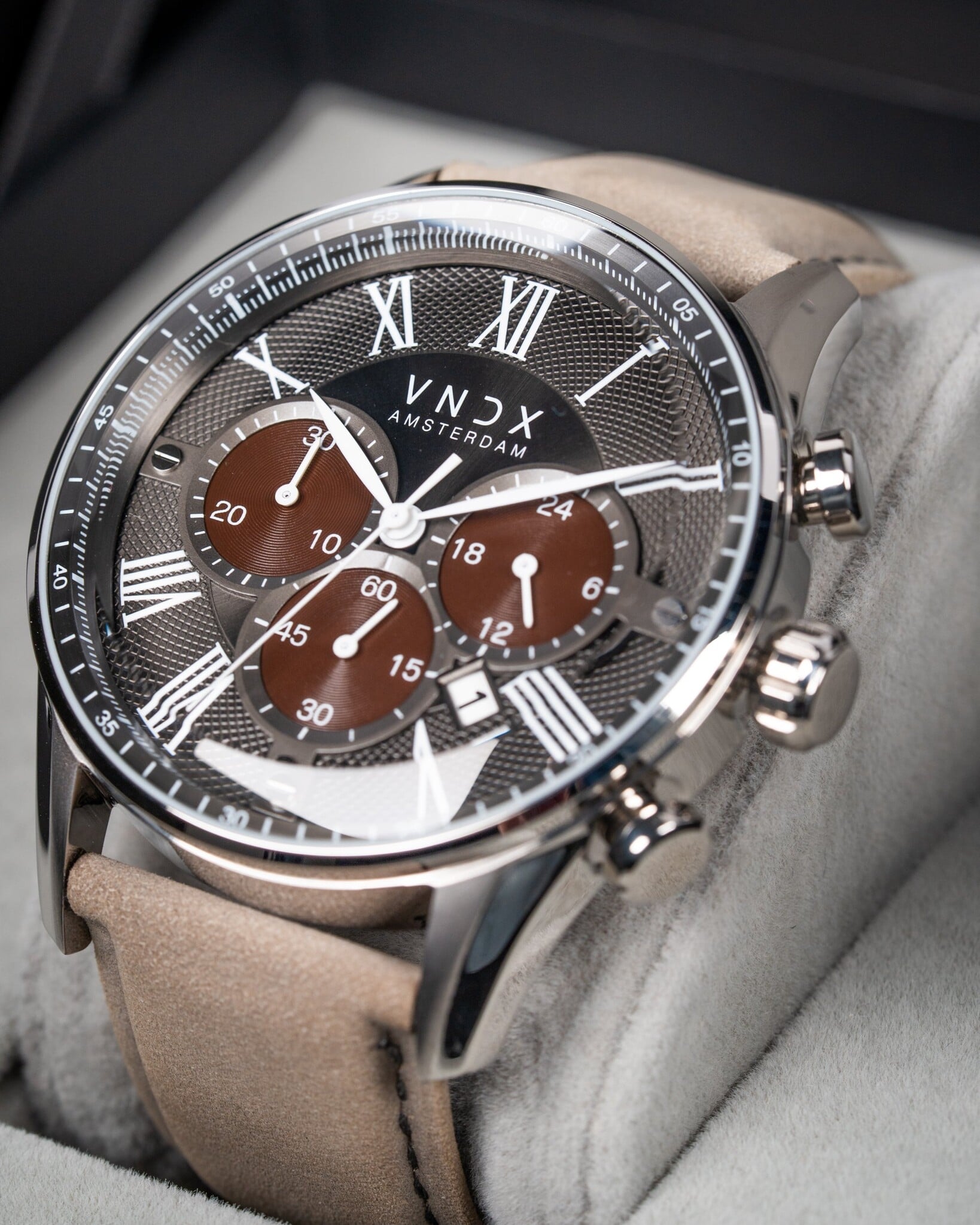 The Chief Two-Tone Leder Grijs-2