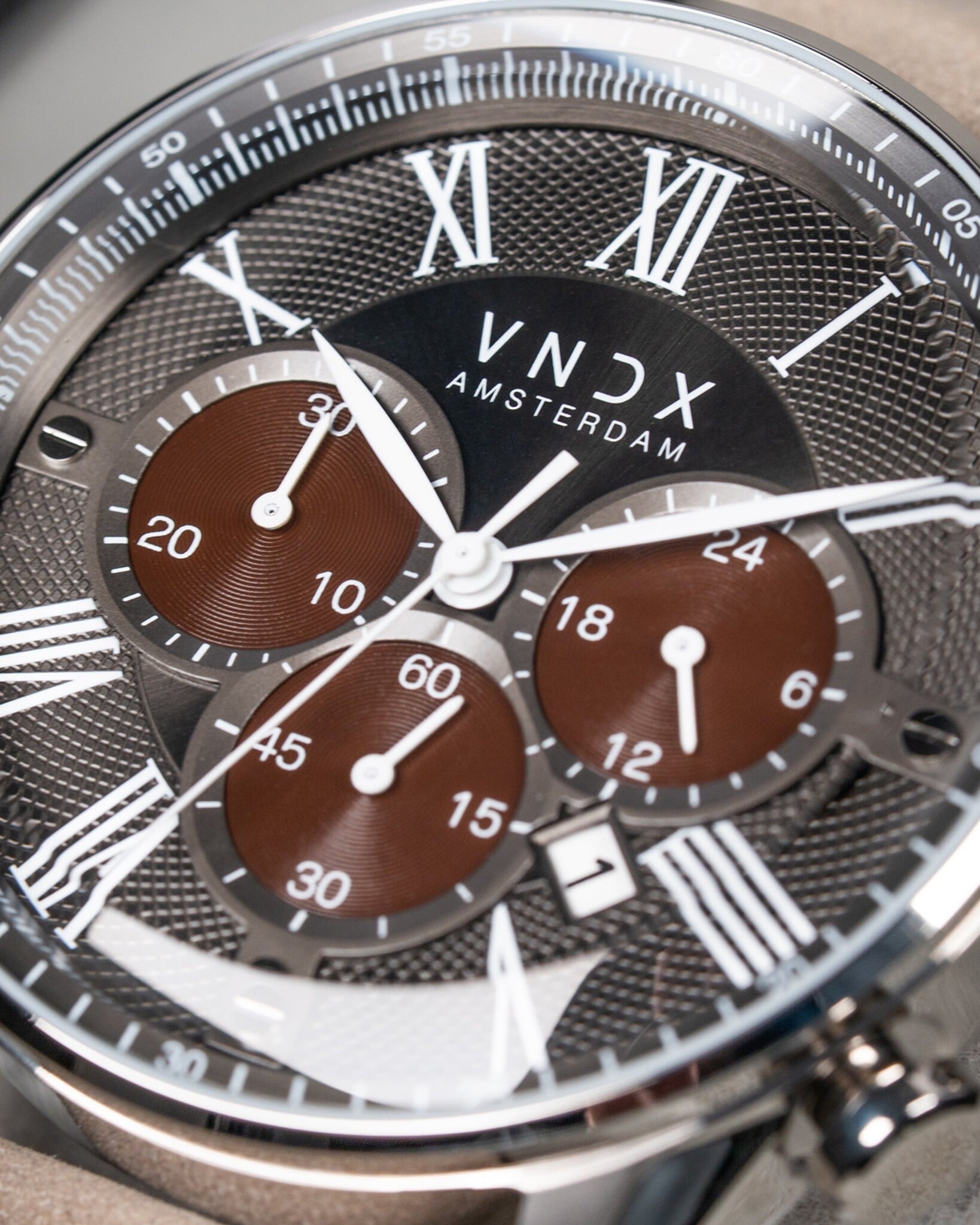 The Chief Two-Tone Leder Grijs-3
