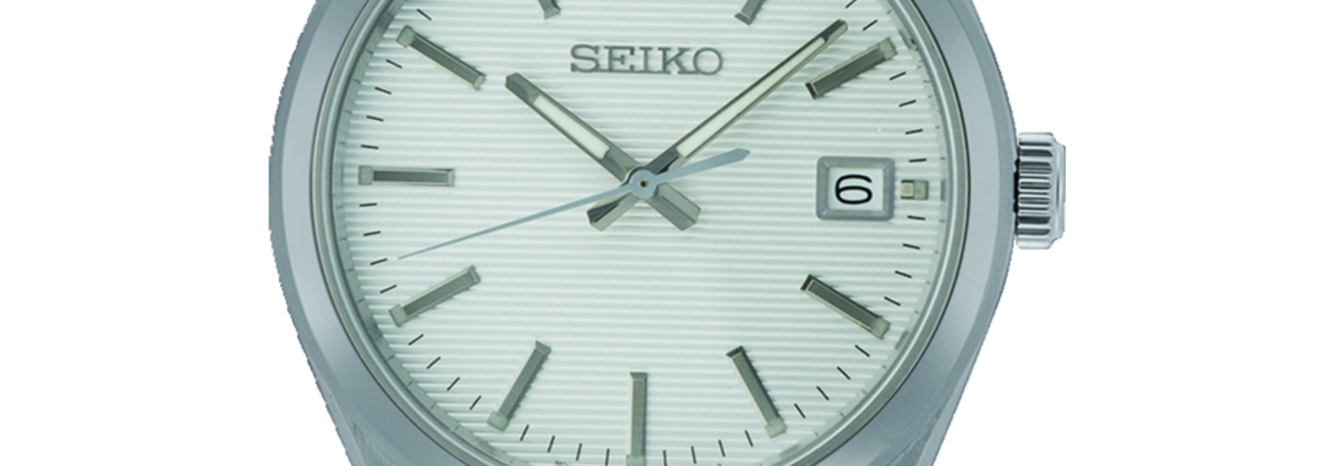 Seiko SUR553P1 herenhorloge staal wit 39 mm