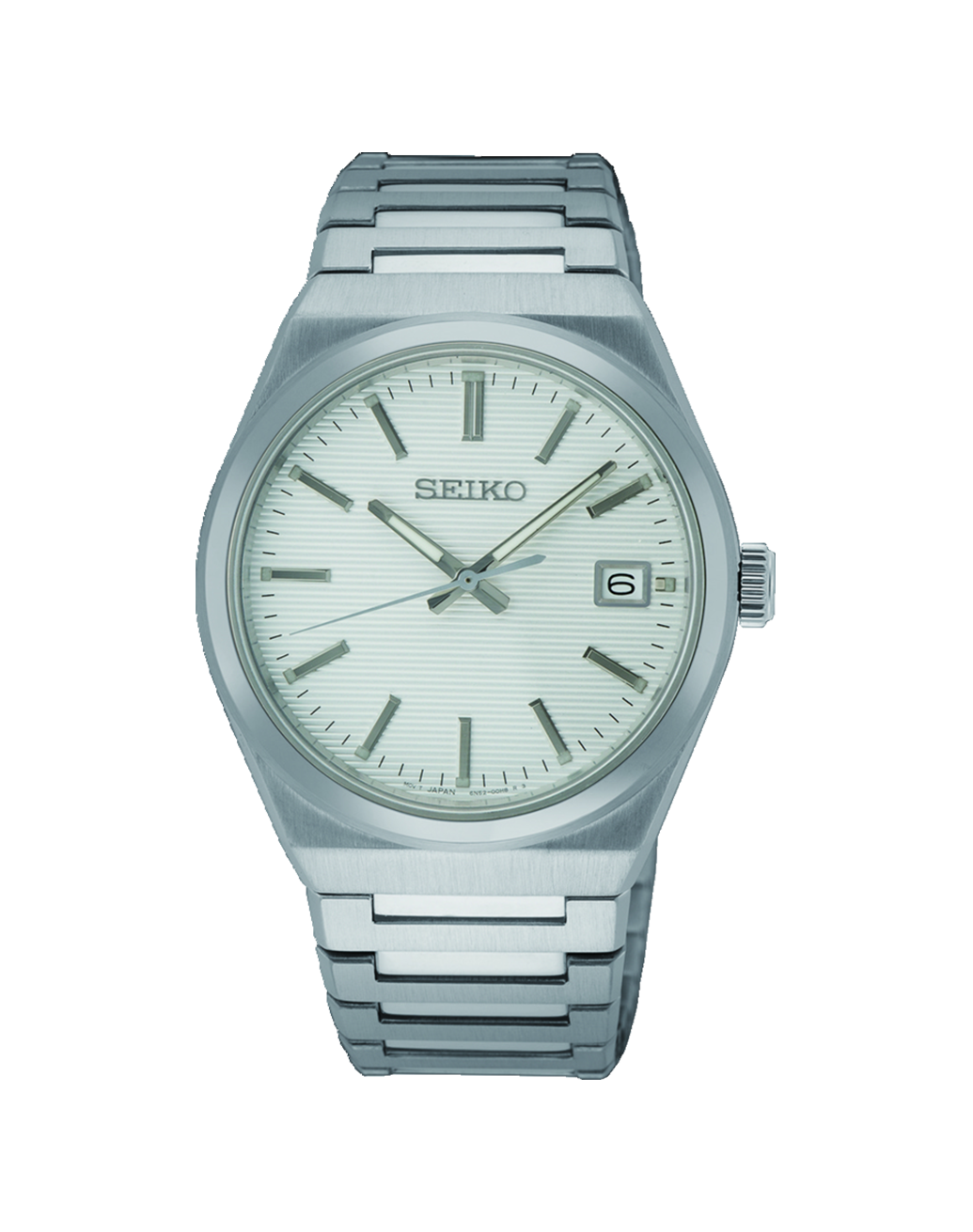 Seiko SUR553P1 herenhorloge staal wit 39 mm-1