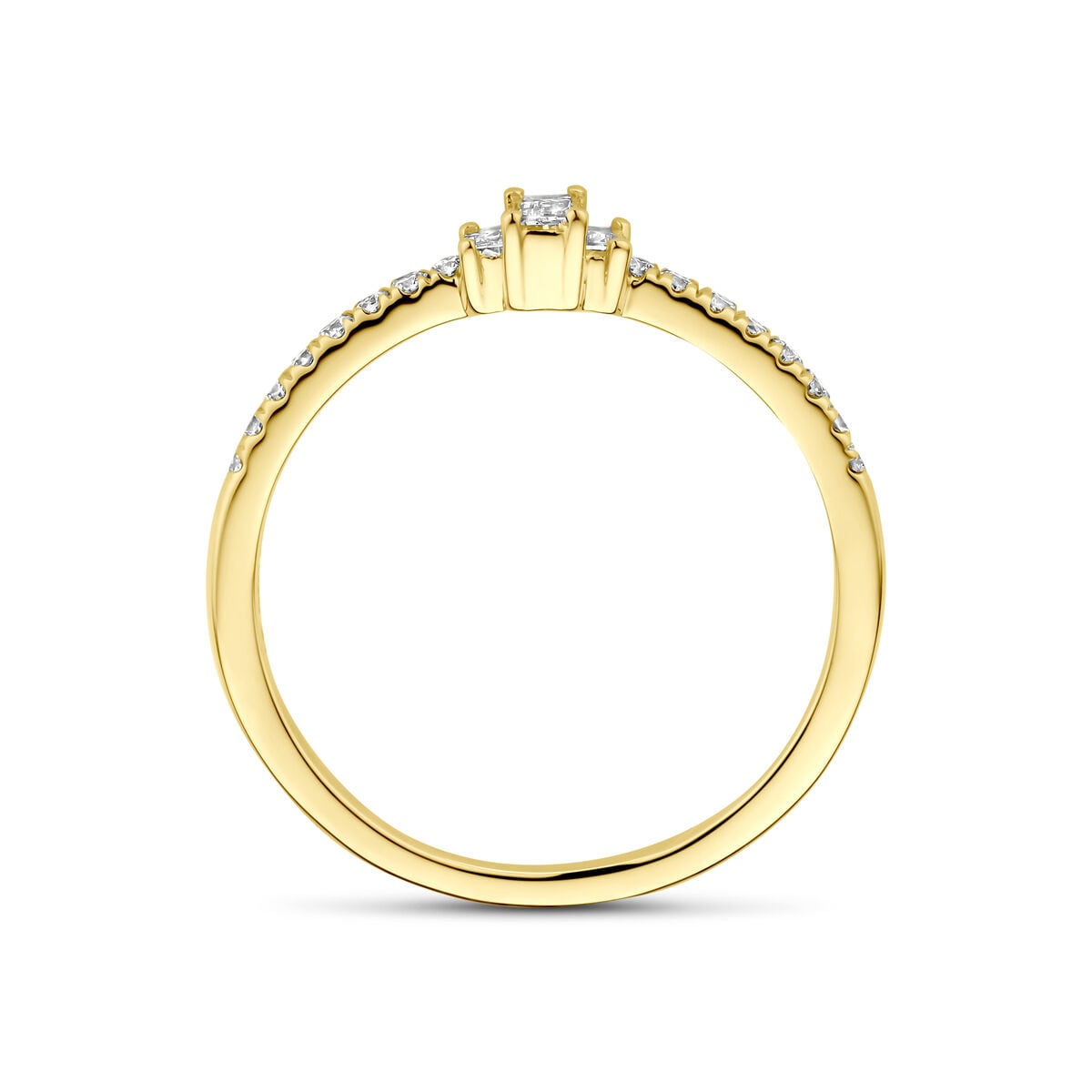 Ring labgrown baquette diamant-2