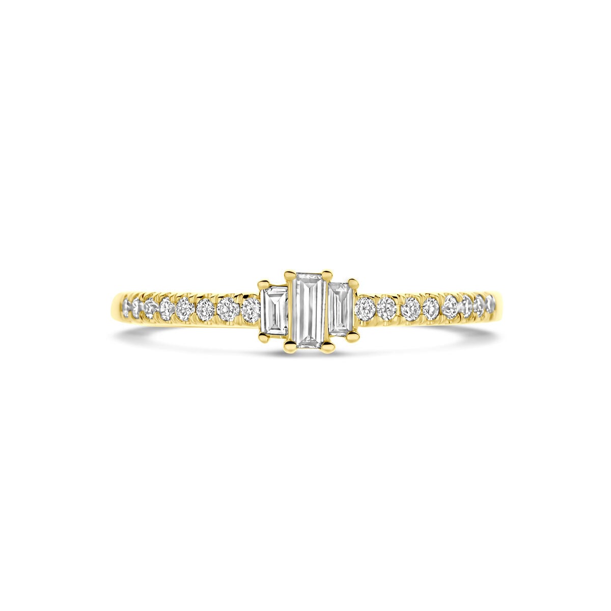 Ring labgrown baquette diamant-3