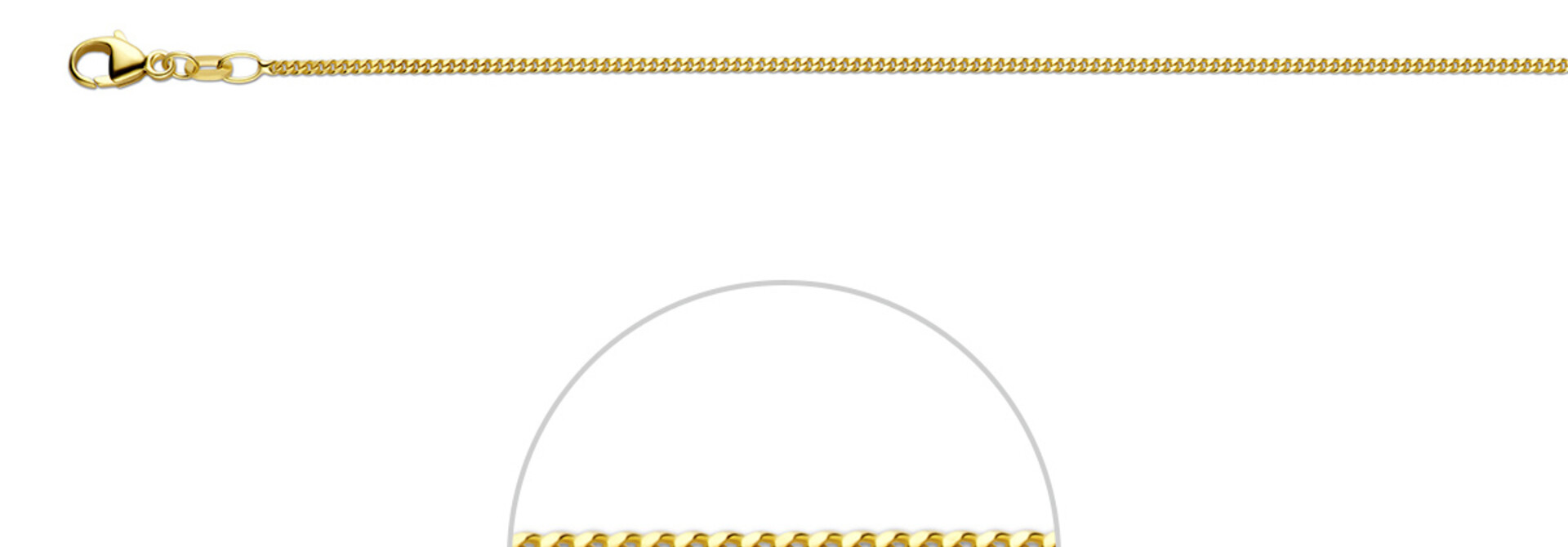 Ketting  gourmet schakel 1.4 mm