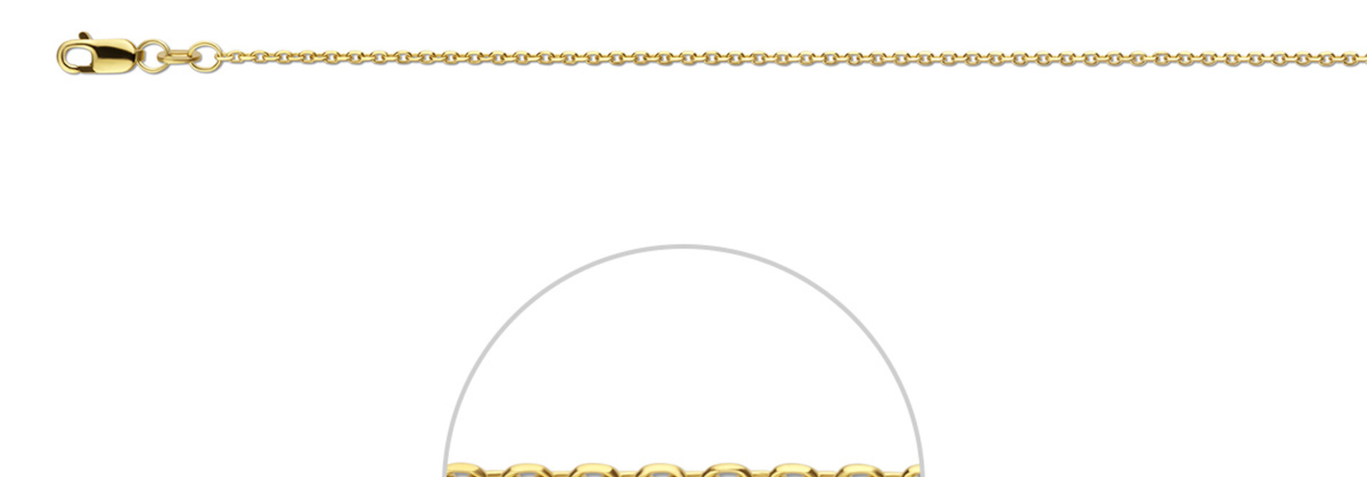 Ketting  anker geslepen 1.3 mm