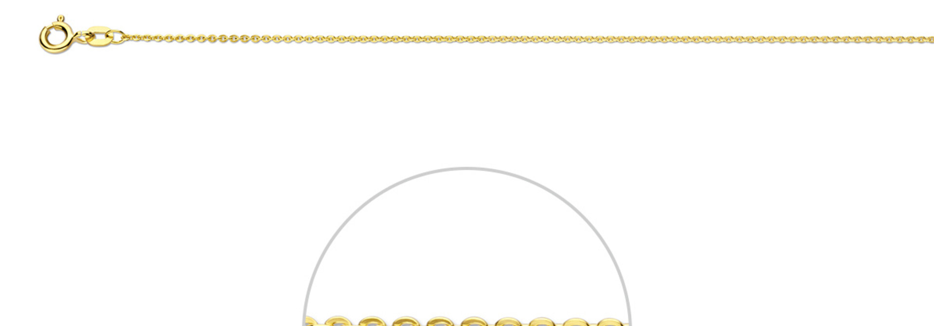 Ketting  anker geslepen 42 cm 1.1 mm