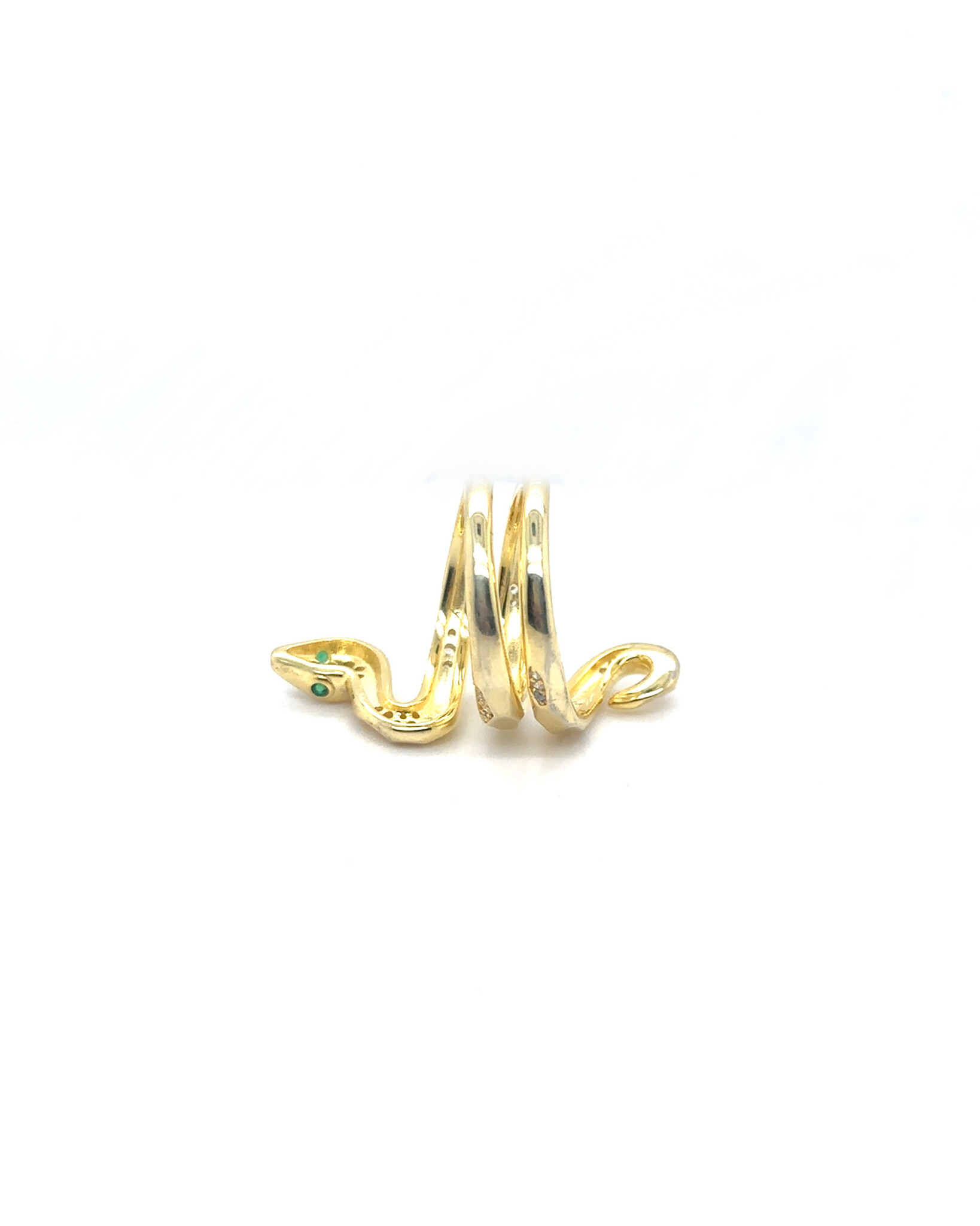 Ring slang zirkonia gold-plated-2