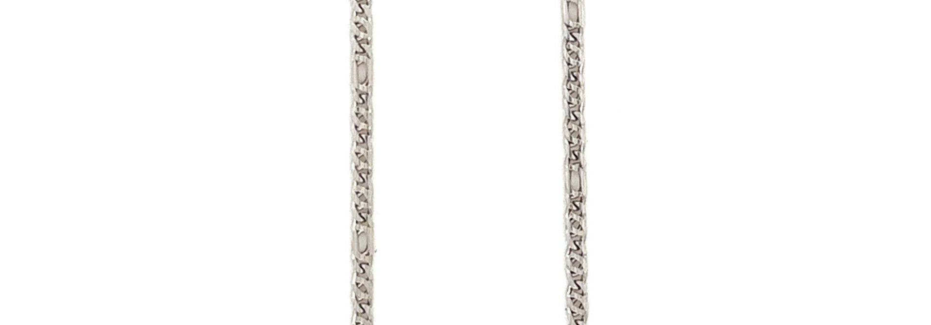 Ketting figaro witgoud 1.9mm