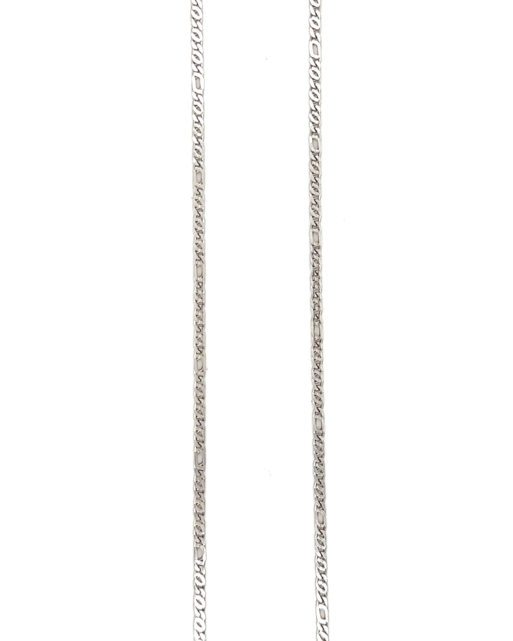 Ketting figaro witgoud 1.9mm-1
