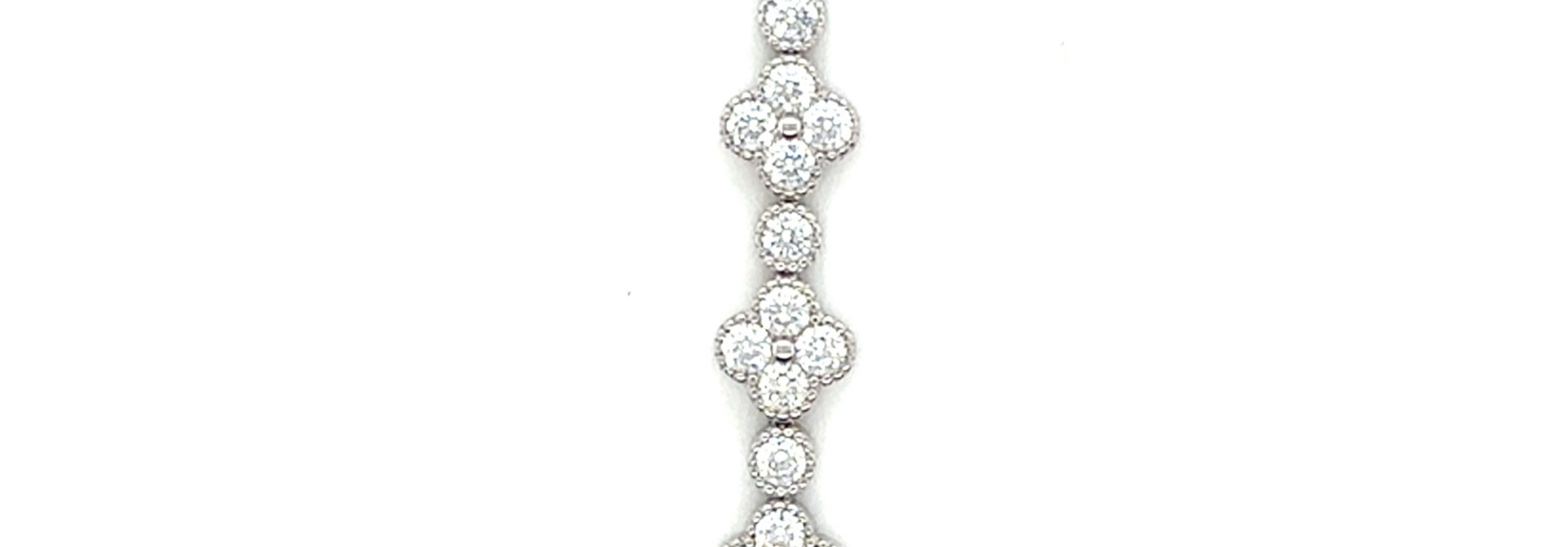 Armband bloemen met zirkonia's