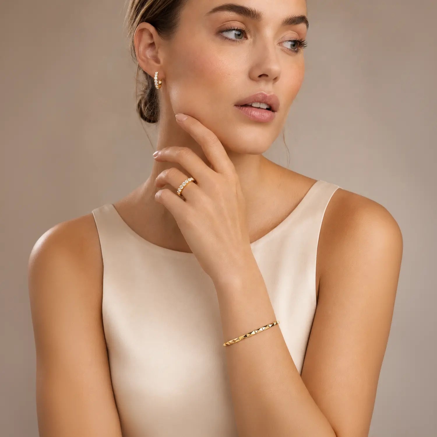 Bangle Spikes Goudkleurig-2