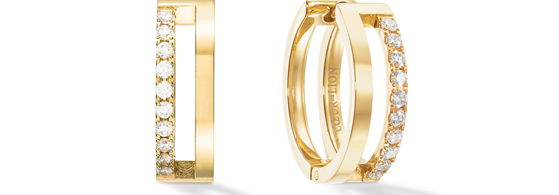 Oorbellen Eternal Unity Kristal-goudkleurig
