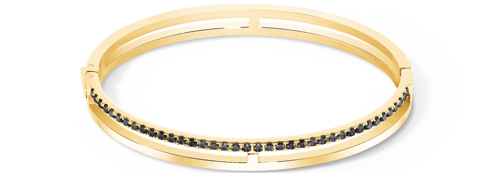 Bangle Eternal Unity Zwart-goudkleurig