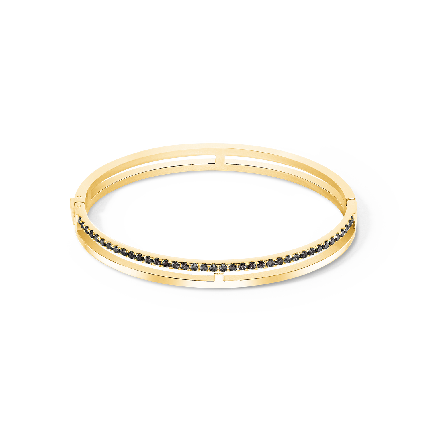 Bangle Eternal Unity Zwart-goudkleurig-1