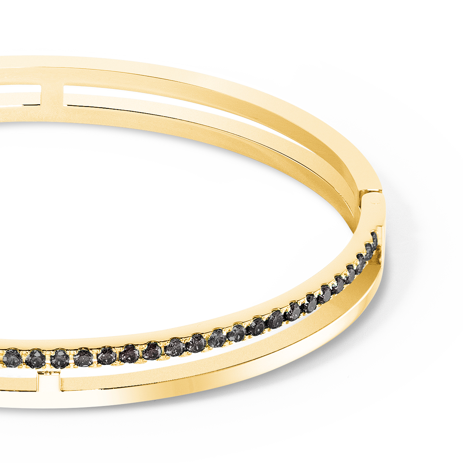 Bangle Eternal Unity Zwart-goudkleurig-2