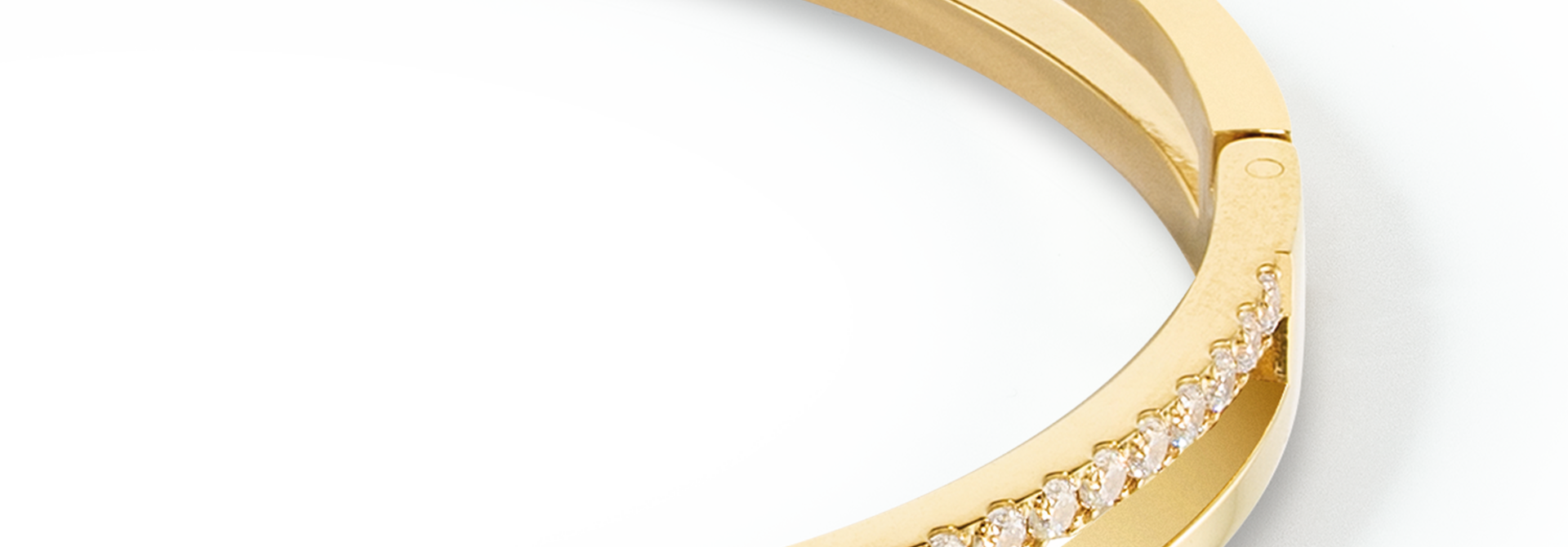Bangle Eternal Unity Kristal-goudkleurig